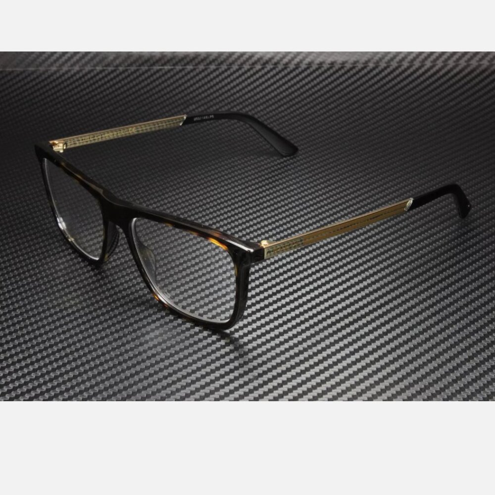 Gucci Havana Men's Eyeglasses 56mm New